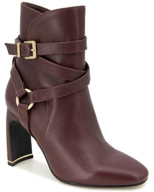 Kenneth Cole Nellie Leather Bootie - Brown
