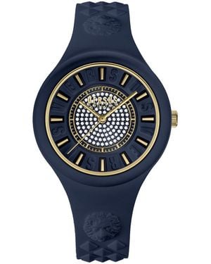 Versus Versus By Versace Fire Island Crystal Watch - Blue