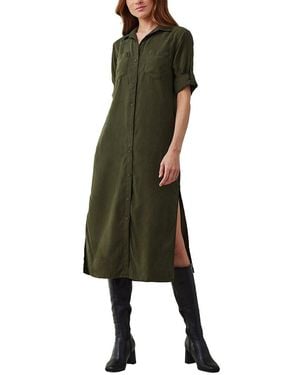 Bella Dahl Western Yoke Duster Dress - Green