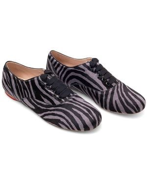 Hogan Logo Print Leather Pump - Black