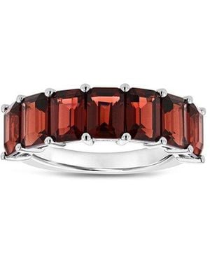 Diana M. Jewels Fine Jewelry 14k Garnet Half-eternity Ring - Red