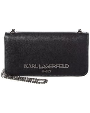 KARL LAGERFELD Lafayette Wallet On Chain - Black