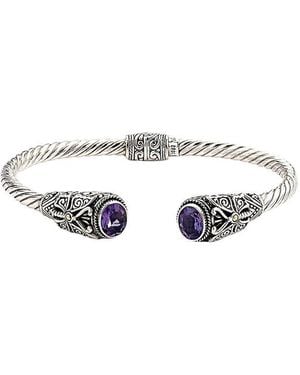 Samuel B. 18K 3.30 Ct. Tw. Amethyst Bracelet - White