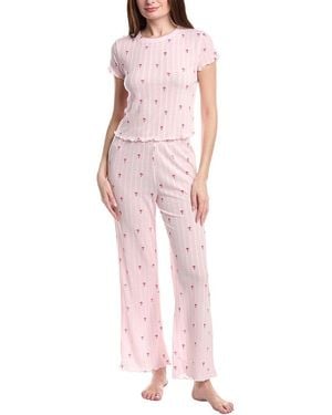 Honeydew Intimates 2Pc T-Shirt & Pant Pyjama Set - Pink