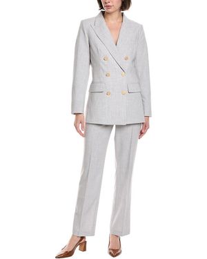 Pascale La Mode 2Pc Suit - Gray
