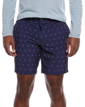 Tailorbyrd Printed Performance Short - Blue