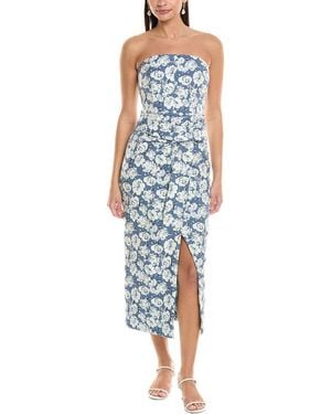 Shoshanna Jolanda Midi Dress - Blue