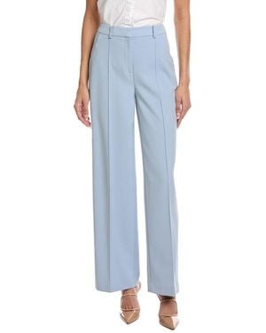 Kenneth Cole High-Rise Pintuck Wide Leg Pant - Blue
