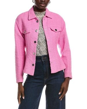 Maje Tweed Blazer - Pink