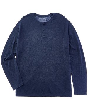 Faherty Cloud Henley - Blue