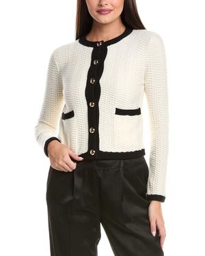 Jonathan Simkhai Klaire Wool & Cashmere-Blend Cardigan - White