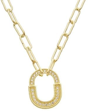 Juvell 18K Cz Necklace - Metallic