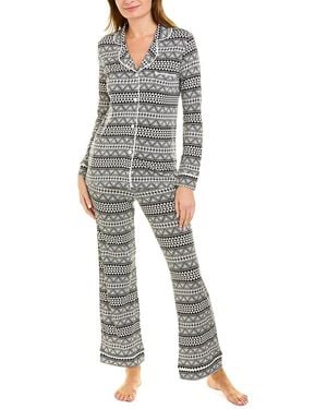 Cosabella Bella Print Top & Pant Set - Grey