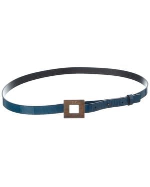 Roger Vivier Patent Belt - Blue