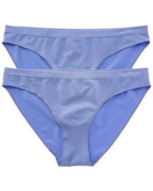 BAM Set Of 2 Essential High-Cut Bikini Brief - Blue