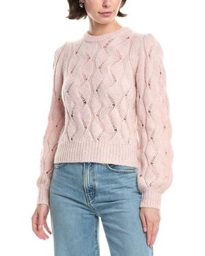 Rebecca Taylor Alpaca Chainette Wool & Alpaca-Blend Sweater - Red