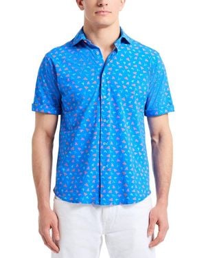 Robert Graham Lobster Roll Knit Shirt - Blue
