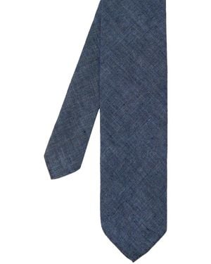 J.McLaughlin Linen-Blend Tie - Blue