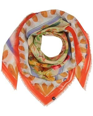 V. Fraas Cottage Life Square Scarf - Pink