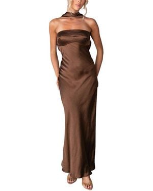 DELI S Maxi Dress - Brown