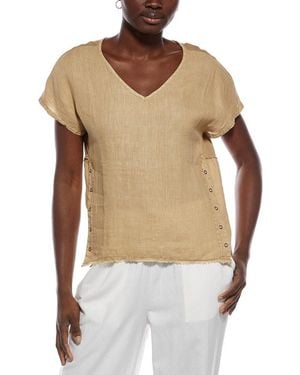 XCVI Rian Linen Top - White