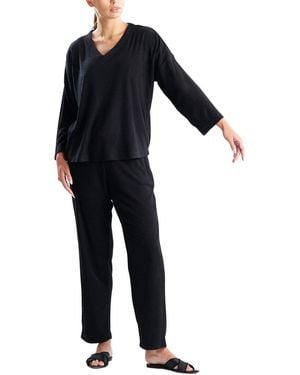 Natori Terry Lounge Set - Blue