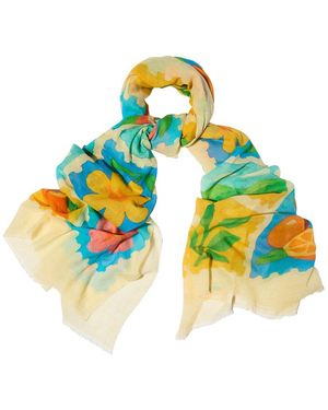 Saachi Fruit Stamp Printed Scarf - Multicolor