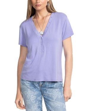 Johnny Was Modal T-Shirt - Purple