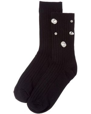High Heel Jungle Kate Gem Socks - Black