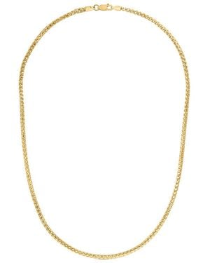 Italian Silver 14k Over Franco Chain Necklace - Metallic