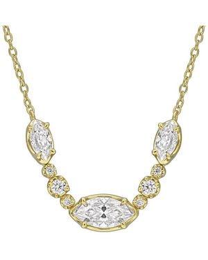 Rina Limor 1.37 Ct. Tw. Created Moissanite Necklace - Metallic