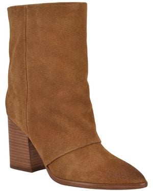 Nine West Chaye Suede Bootie - Brown