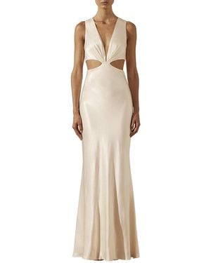 shona joy lani plunged cut out maxi dress SHONA JOY Lani Plunged Cut Out Maxi Dress