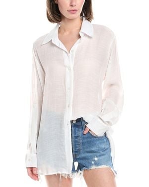 Next Woven Button-up Vacation Shirt - White