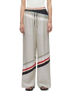 3.1 Phillip Lim Ny Liberty Silk Pyjama Pant - Grey