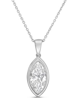 Diana M. Jewels Diana M. 14K 2.00 Ct. Tw. Lab-Grown Diamond Solitaire Pendant - White