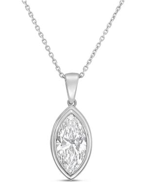 Diana M. Jewels Diana M. 14K 2.00 Ct. Tw. Lab-Grown Diamond Solitaire Pendant - White