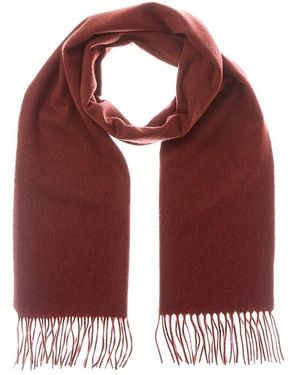 N.Peal Cashmere Large Woven Cashmere Scarf - Red