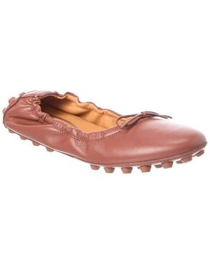 Tod's Leather Ballet Flat - Pink
