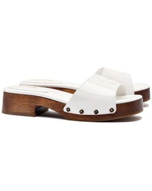 Larroude Larroudé Zuzi Patent Mule - White