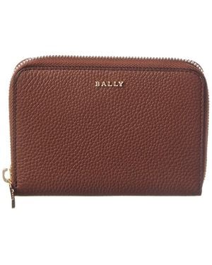 Bally Zelda Leather Coin Purse - Brown
