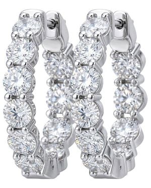 Lab Grown Diamonds 14K 6.40 Ct. Tw. Lab-Grown Diamond Hoop Earring - White