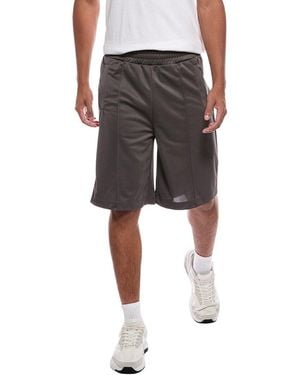 Palm Angels Back Curved Logo Track Short - Grey
