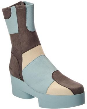Arche Sixxya Leather Platform Boot - Blue