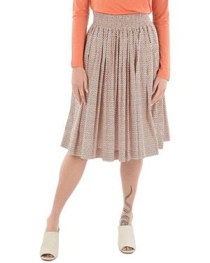 Woolrich Patterned Flared Skirt - Pink