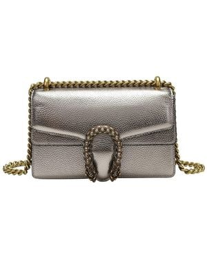 Tiffany & Fred Paris Crystal Dragon Leather Crossbody - Grey