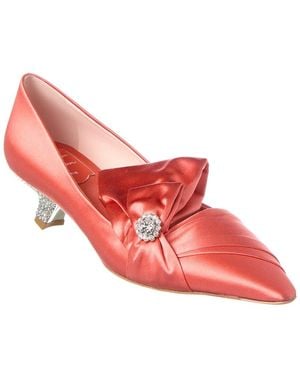 Roger Vivier Satin Pump - Red