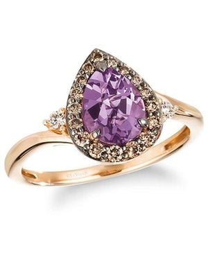 Le Vian Tranquility 14K Rose 1.12 Ct. Tw. Diamond & Amethyst Cocktail Ring - Pink