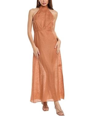 JUAN DE DIOS Magdalena Linen Halter Dress - Pink