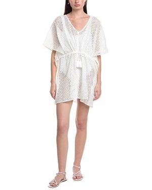 Echo Eyelet Butterfly Caftan - White